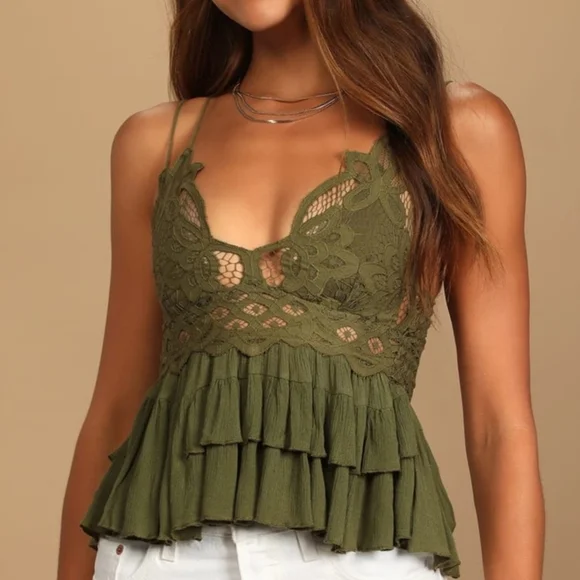 Free People Adella Lace Cami - Picture 1 of 6